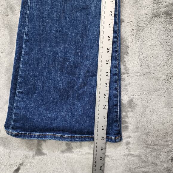 Kut From The Kloth Jeans Womens 2 Blue Ana High Rise Fab Ab Super Flare Stretch - Picture 16 of 16